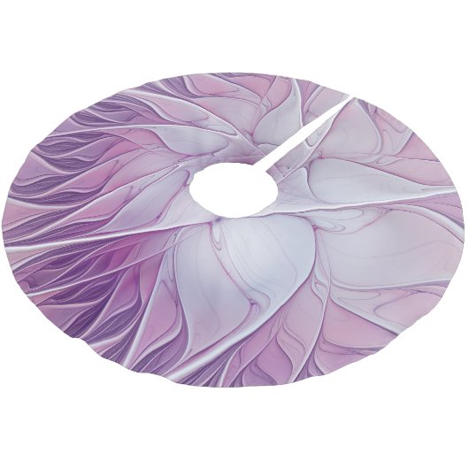 Roze ventilatorster moderne Abstracte fractale kun Kerstboom Rok (Gekanteld)