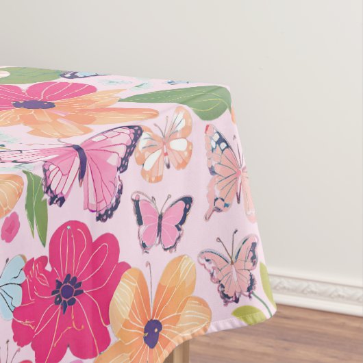  roze ventilatortuin tafelkleed (Voorbeeld)
