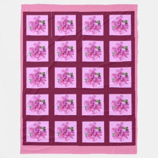 Roze ventilatorventilatorbank fleece deken (Voorkant)