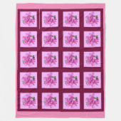 Roze ventilatorventilatorbank fleece deken (Voorkant)