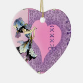  roze ventilatorvetzuren - voeg naam toe keramisch ornament (Rechts)