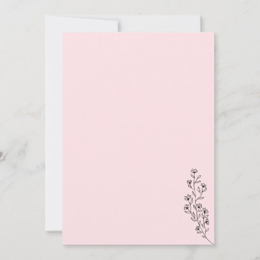 Roze ventilatorzomerreces, sluit u zich aan bij on kaart (Achterkant)