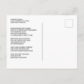 Roze Verander de datum van de bruiloft typografie  Aankondigingskaart (Achterkant)