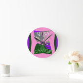 Roze Verandering Hillary de V.S. zijn wij samen Ronde Klok (Huis)