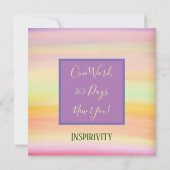  roze verbeteren bloemaanmoediging bedankkaart (Achterkant)