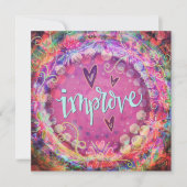  roze verbeteren bloemaanmoediging bedankkaart (Voorkant)