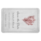 Roze verbind Shell sparen de Magnet van de Datum Magneet (Horizontaal)