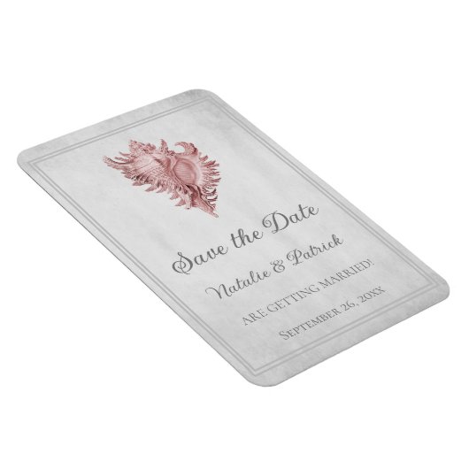 Roze verbind Shell sparen de Magnet van de Datum Magneet (Rechterzijde)