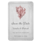 Roze verbind Shell sparen de Magnet van de Datum Magneet (Verticaal)