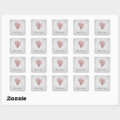 Roze verbindingspaneel Shell Dank u Stickers (Vel)