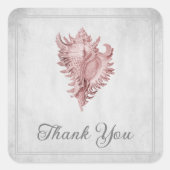 Roze verbindingspaneel Shell Dank u Stickers (Voorkant)
