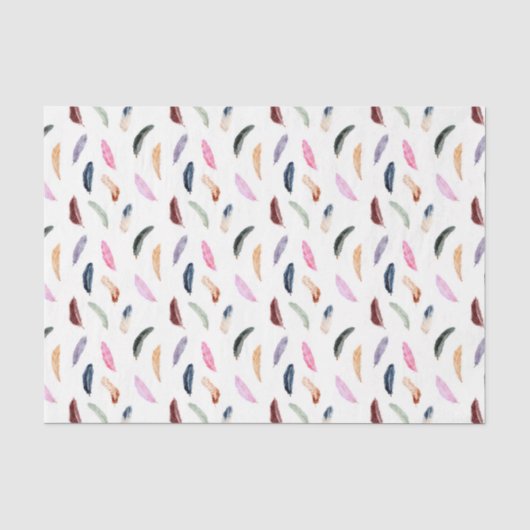 Roze veren (Design 66 Roze Serie) Tissuepapier (Voorkant)