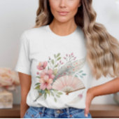 Roze veren en fan T-shirt