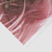 Roze veren hoofdtooi met  Crown Decoupage Tissuepapier (Detail)