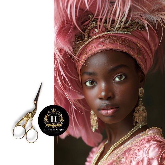 Roze veren hoofdtooi met  Crown Decoupage Tissuepapier