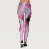 Roze veren leggings (Achterkant)