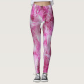 Roze veren leggings (Voorkant)