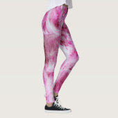 Roze veren leggings (Rechts)