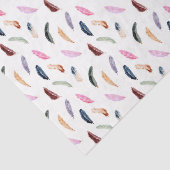 Roze veren (Ontwerp 66 Roze Reeks) Tissuepapier (Detail)