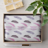 Roze veren (Ontwerp 68 Roze Reeks) Tissuepapier (Geschenk)