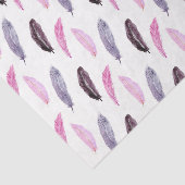 Roze veren (Ontwerp 68 Roze Reeks) Tissuepapier (Detail)