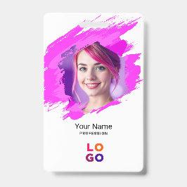 Roze verf |  Arts, verpleegster, verzorgster Ident Badge