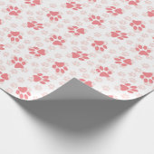 Roze verf drukt alle keren cadeaupapier (Hoek)
