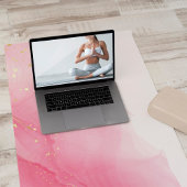 Roze Verf en Glitter Patroon Gepersonaliseerd Yogamat