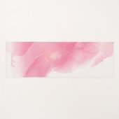 Roze Verf en Glitter Patroon Gepersonaliseerd Yogamat (Voorkant (horizontaal))