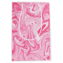 Roze verf spiraalvormige kunst moderne kleurrijke  medium cadeauzakje