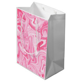 Roze verf spiraalvormige kunst moderne kleurrijke  medium cadeauzakje