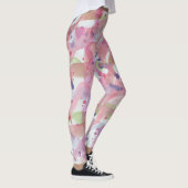 Roze verf splash leggings (Rechts)