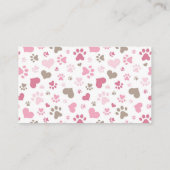 Roze verfafdrukinkt Visitekaartje (Achterkant)