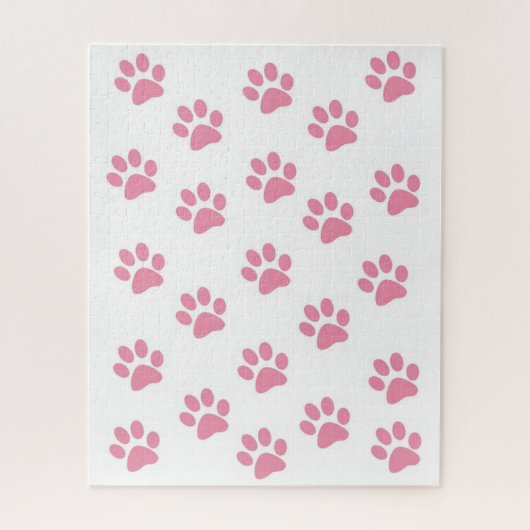 Roze verfafdrukken voor puzzels (Verticaal)