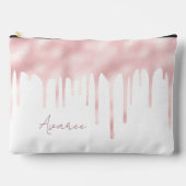 Roze verfdruppels op maat etui (Voorkant)