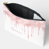 Roze verfdruppels op maat etui (Open)