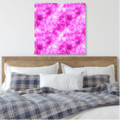 Roze verfijnde textuur canvas afdruk (Insitu (Slaapkamer))