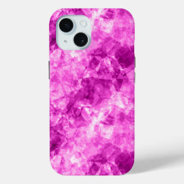 Roze verfijnde textuur iPhone 15 case