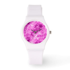 Roze verfijnde textuur horloge