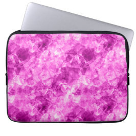 Roze verfijnde textuur laptop sleeve