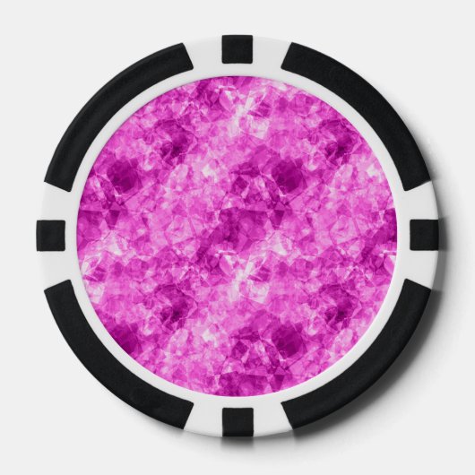 Roze verfijnde textuur pokerchips (Voorkant)