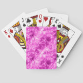 Roze verfijnde textuur pokerkaarten (Achterkant)