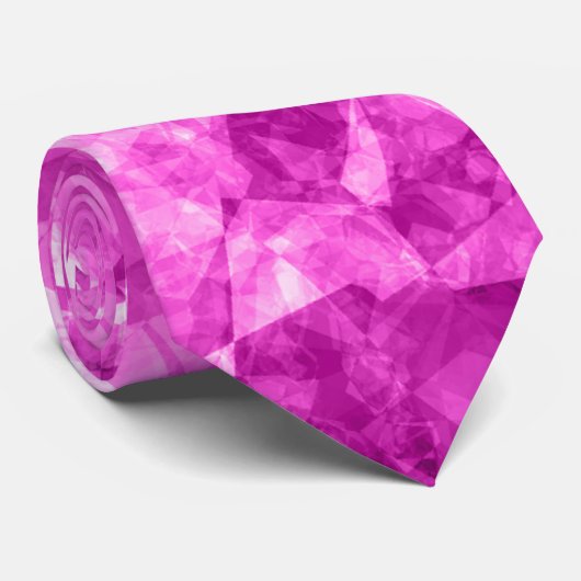 Roze verfijnde textuur stropdas (Opgerold)