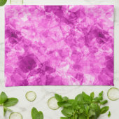 Roze verfijnde textuur theedoek (Gevouwen)