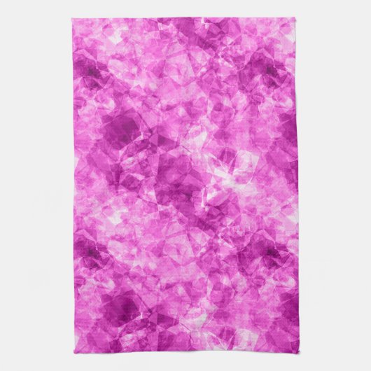 Roze verfijnde textuur theedoek (Verticaal)