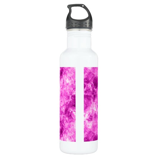 Roze verfijnde textuur waterfles  (Achterkant)