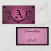 roze verfijning visitekaartje (Voorkant / Achterkant)