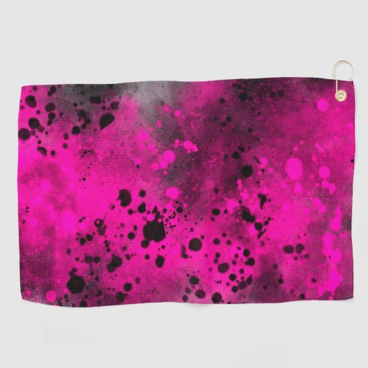 Roze verfplaat golfhanddoek (Horizontaal)