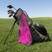 Roze verfplaat golfhanddoek (Groen)