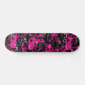 Roze verfplaat persoonlijk skateboard (Horizontaal)